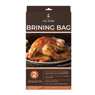 Brining Bags for Turkey - Extra Large Turkey Brine Bags (2 Pack) - Thanksgiving Day Turkey