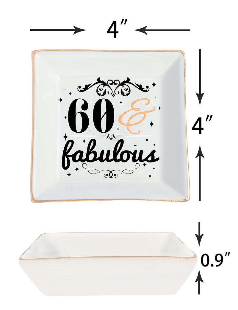 60th Birthday,60th Birthday Gift for Women,60th Birthday Jewelry Dish,60th Birthday