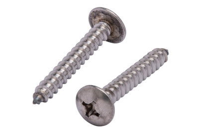 6 x 1/2" Stainless Truss Head Phillips Wood Screw (100pc) 18-8 (304) Stainless Steel