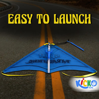 Kicko Sports Glider Kite for Kids with Flying Colorful Paragliding with Band, Pack