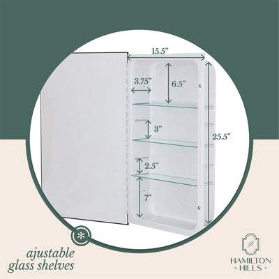 Hamilton Hills Simple Recessed Medicine Cabinet