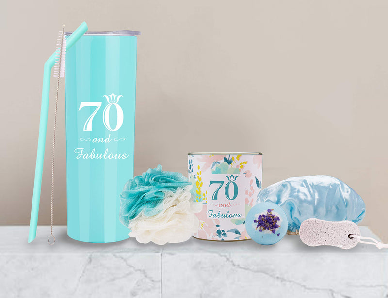 70th Birthday,70th Birthday Tumbler, 70th Birthday Gifts for Women,Happy 70th Birthday