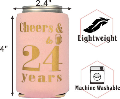 24th Birthday Gifts for Women, 24th Birthday Gifts, 24th Birthday Can Coolers, 24th