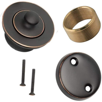 WG-100 Conversion Kit Bathtub Tub Drain Assembly, All Brass Construction (Oil-Rubbed