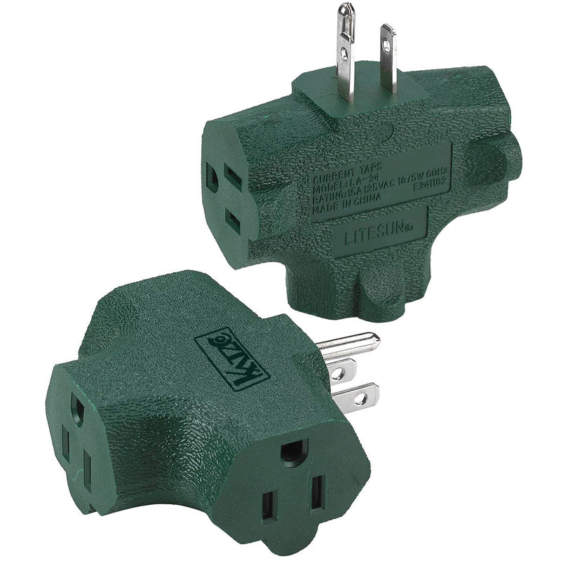 Katzco 3 Way T Straight Shaped with Plug Locations on The Left - 2 Pack - Right,