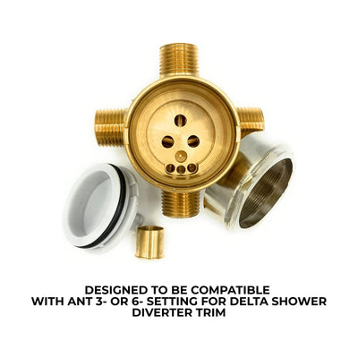 Diverter Rough In Valve For Delta R11000 3/6 Setting