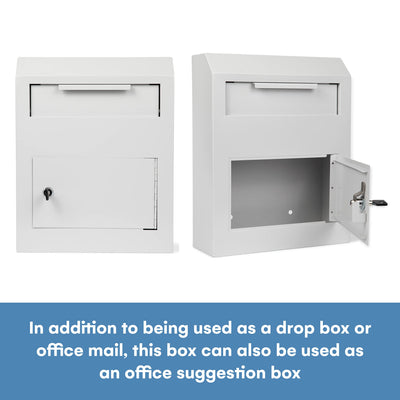 Key Drop Box Automotive Large Locking Drop Box Wall Mounted Mail Slot Drop Boxes