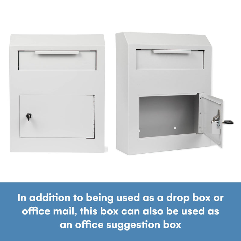 Key Drop Box Automotive Large Locking Drop Box Wall Mounted Mail Slot Drop Boxes