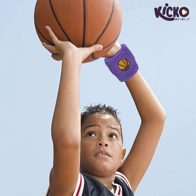 Kicko Wrist Sweatbands Assortment - 48 Pieces of Athletic Cotton Wristbands - Styles May