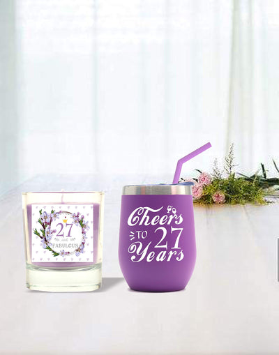 27th Birthday Gifts for Women, 27th Birthday, 27th Birthday Tumbler, 27th Birthday