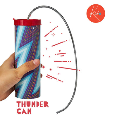 Kicko Thunder Cans - 1 Pack, Thunderstorm Noisemakers - 7 Inch - for Kids, Party Favors