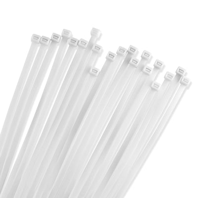 8" Black & White Combo Pack (1000 Pack, 750 Black, 250 White) Zip Ties, 40lbs Tensile