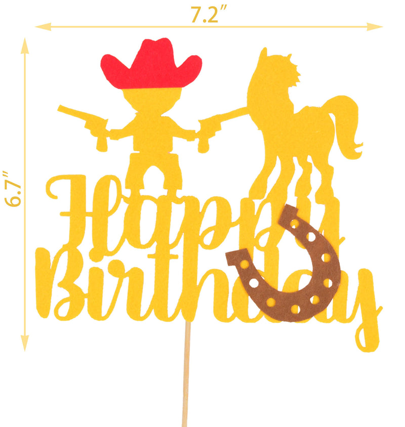 Cowboy Theme Birthday Party Supplies for Boys Banners, Cowboy Birthday Decorations, Pink