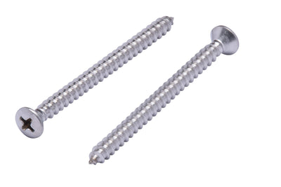 10 X 4" Stainless Oval Head Phillips Wood Screw (25pc) 18-8 (304) Stainless Steel Screws