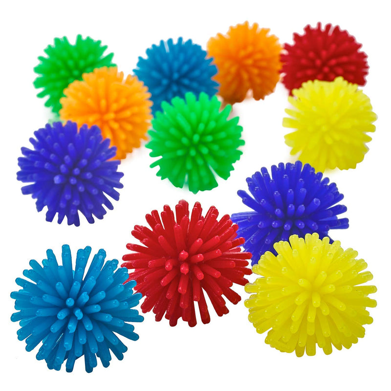 Kicko Mini Porcupine Hedgehog Ball - 36 Pack - 1.3 Inch - for Kids, Party Favors, Stocking