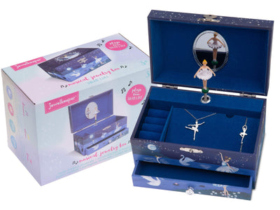 Jewelkeeper Ballerina Music Box & Little Girls Jewelry Set - 3 Ballerina Gifts