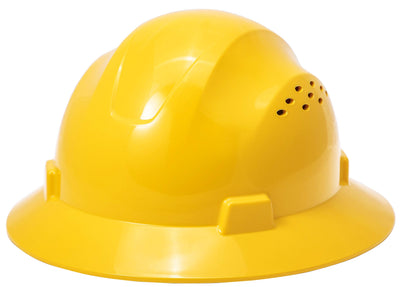 Noa Store Full Brim Hard Hat with HDPE Shell and Fast-trac Suspension Work Safety Helmet