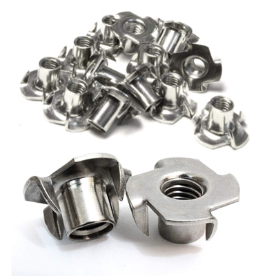 T-Nut 3/8"-16 x 7/16" Stainless Steel, (50 Pack) Choose Size/Quantity, by Bolt Dropper