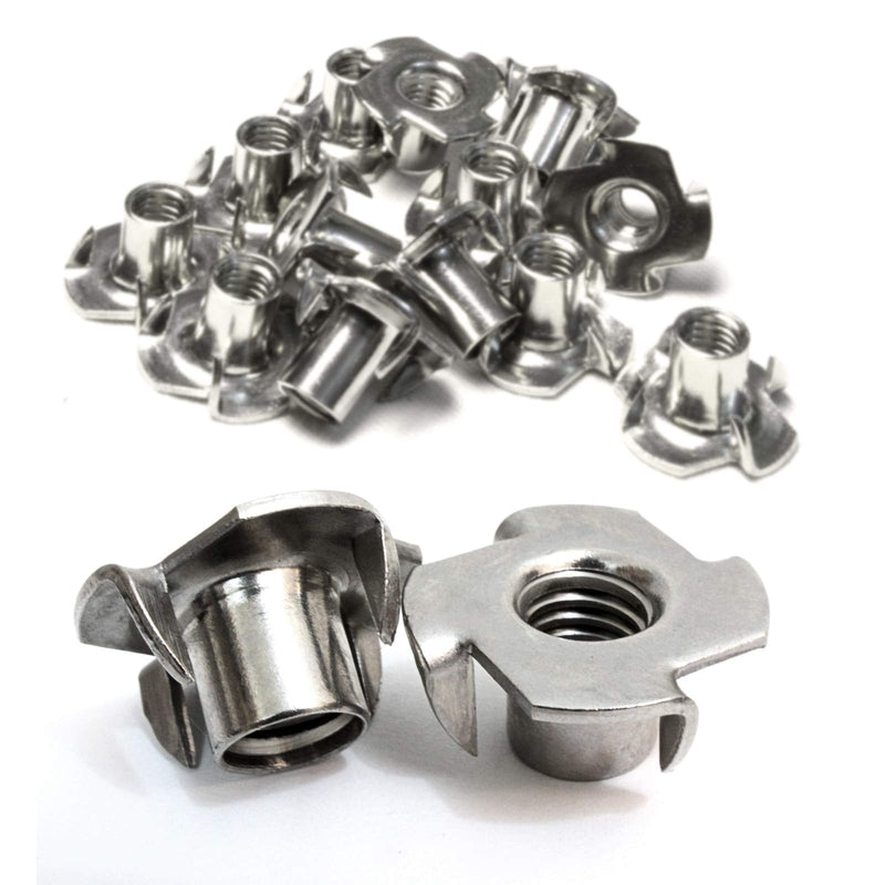 T-Nut 3/8"-16 x 7/16" Stainless Steel, (10 Pack) Choose Size/Quantity, by Bolt Dropper