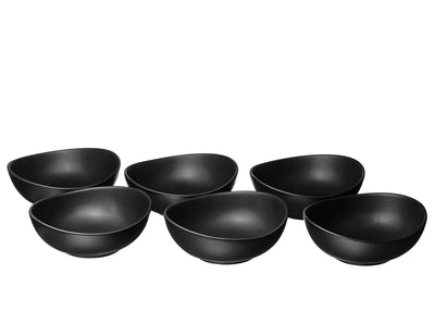 Bruntmor Ceramic Dessert Bowls Set  18 Oz Durable Non-toxic Ceramic Bowls Set of 6,