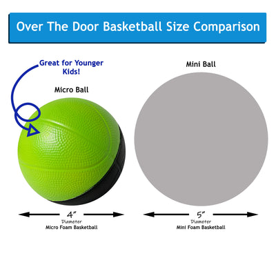 4" Foam Mini Basketball for Nerf Basketball Hoop Sets | Safe & Quiet Small Basketball