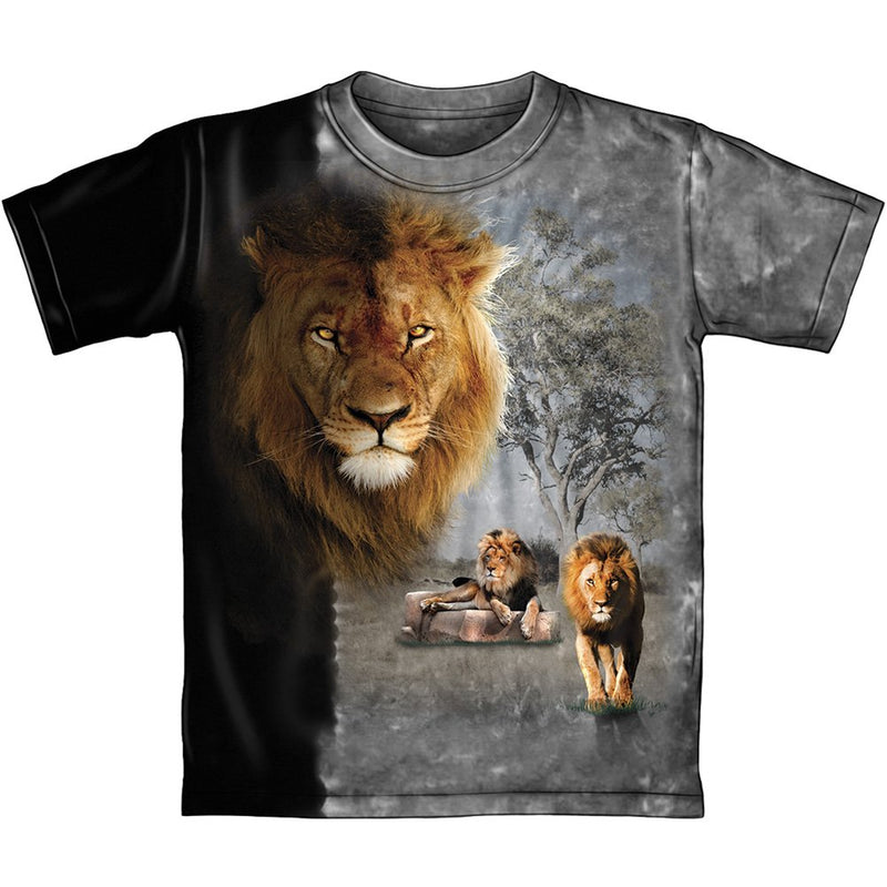 Dawhud Direct Lion Pride Tie Dye Adult Tee Shirt (Large