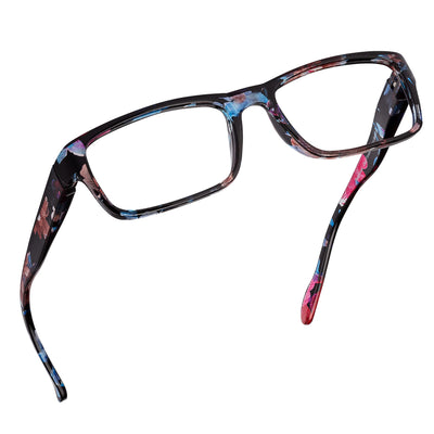 Blue-Light-Blocking-Reading-Glasses-Floral-1-00-Magnification Anti Glare