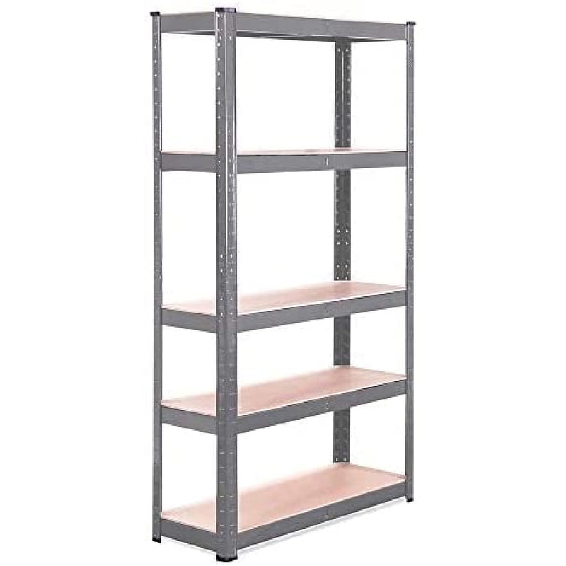 Garage Shelving Unit: 70 X 35 X 18  Single Bay, Grey 5 Tier Unit  386lbs Load