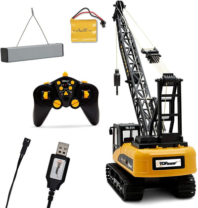 15 Channel Remote Control Crane, Proffesional Series, 1:14 Scale - Battery Powered Rc