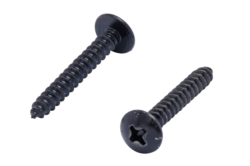 8 X 1-1/4" Stainless Truss Head Phillips Wood Screw, (25pc), Black Xylan Coated 18-8