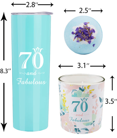 70th Birthday,70th Birthday Tumbler, 70th Birthday Gifts for Women,Happy 70th Birthday