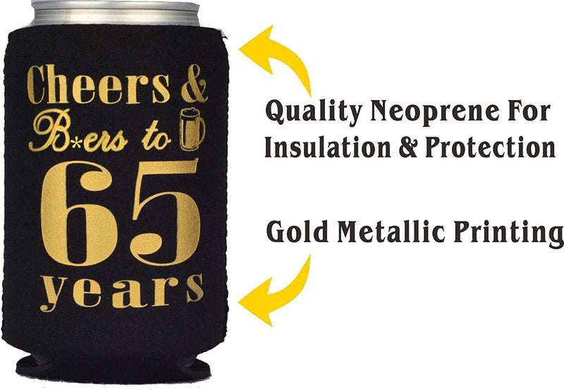 65th Birthday Gifts for Men, 65th Birthday Gift, 65th Birthday Can Coolers, 65th Birthday