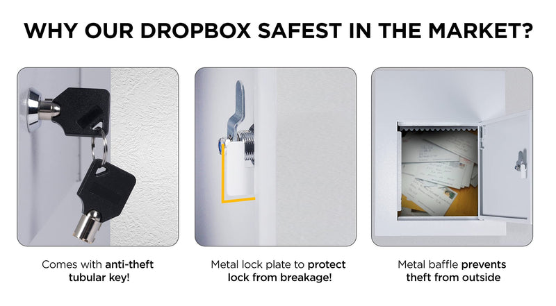 Drop Slot Safes Key Drop Box Mail Slots for Walls This Tall Wall Safe Dual Access Dropbox