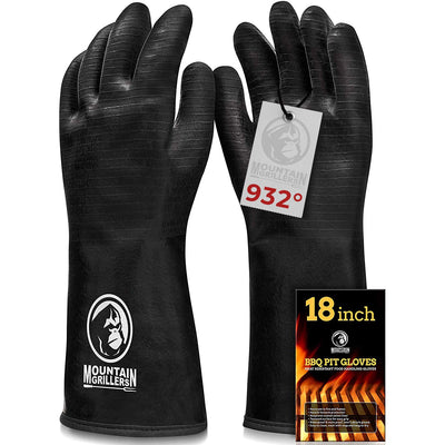 Extreme Heat Resistant Gloves For Grill BBQ - High Temperature Fire Pit Grill Gloves