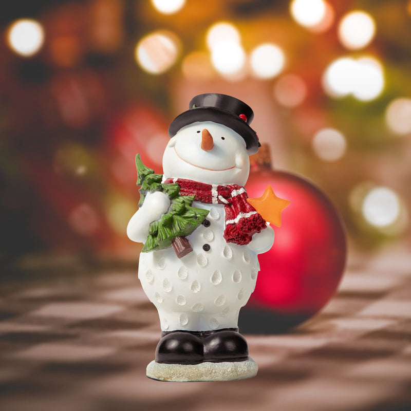 VP Home Christmas Snowman with LED Glowing Star Holiday