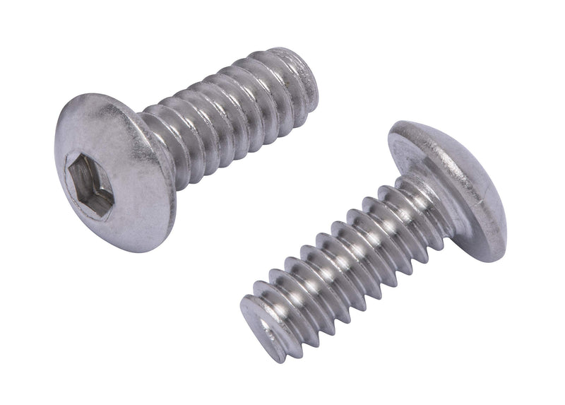 5/16"-18 x 2" Stainless Button Socket Head Cap Screw Bolt, (25 pc), 18-8 (304) Stainless