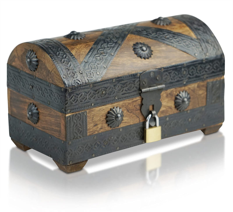 - Pirate Treasure Chest Storage Box - Pirat S 79x43x43 - Durable Wooden