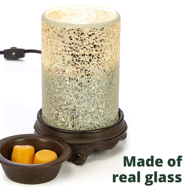 VP Home Mosaic Glass Fragrance Warmer (Radiant Jade