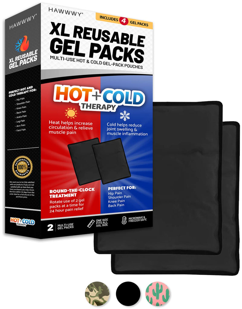 Hawwwy Universal Gel Hot Cold Gel Packs Ice Packs Heat Pads Perfect for Sore Muscles