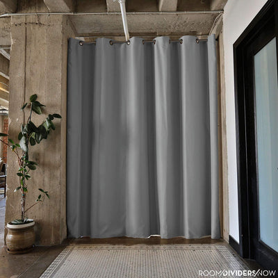 Room Divider Curtain, 7ft Tall X 4ft Wide (Slate Gray)  Premium