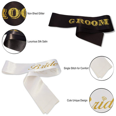 Bachelorette & Bachelor Party Sash - Groom, Bride to Be