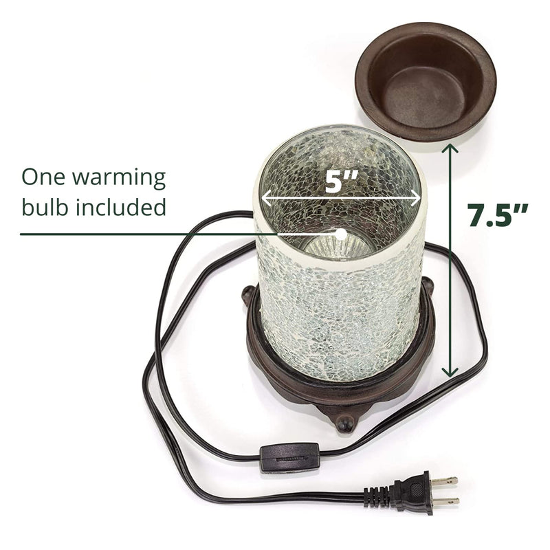 VP Home Mosaic Glass Fragrance Warmer (Radiant Jade