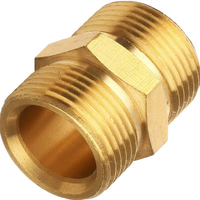 EDOU Pressure Washer Coupler, Metric M22 15mm Male Thread to M22 14mm Male Fitting, 4500