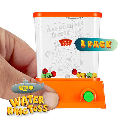 Kicko Water Game - Variety Pack - Red, Orange, Green - 3 Pack - Assorted Handheld Water