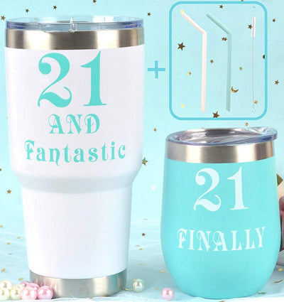 21st Birthday Gifts for Women, 21 and Fabulous Tumbler, 21 and Fabulous Tumbler for Women