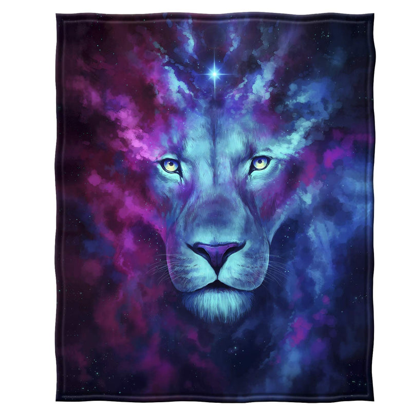 White Tiger Face Super Soft Plush Fleece Throw