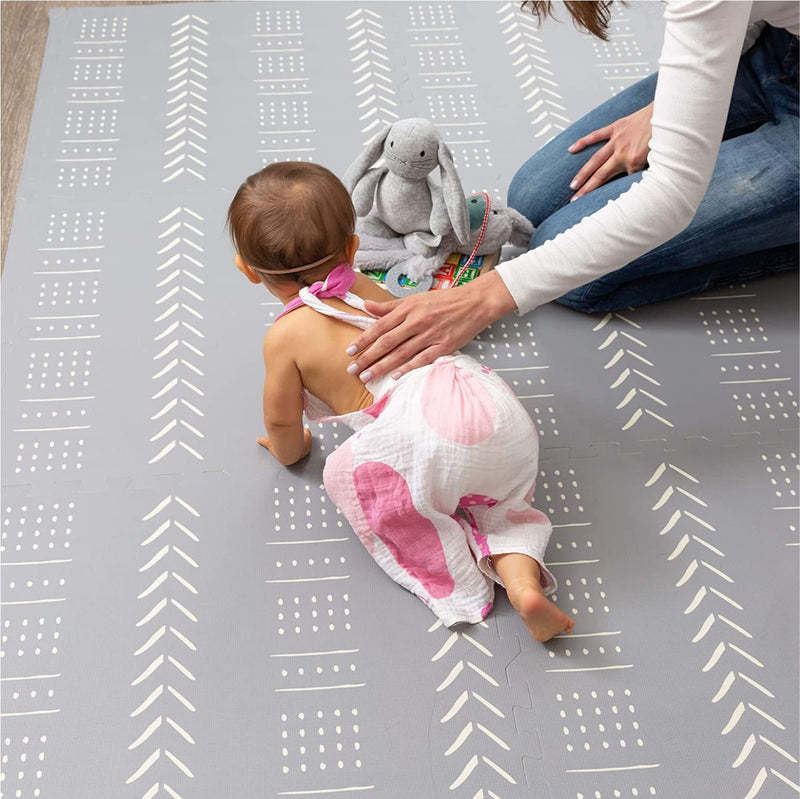 Baby Play Mat - Extra Large, Non-Toxic Foam Play Mat With Soft Interlocking Floor Tiles