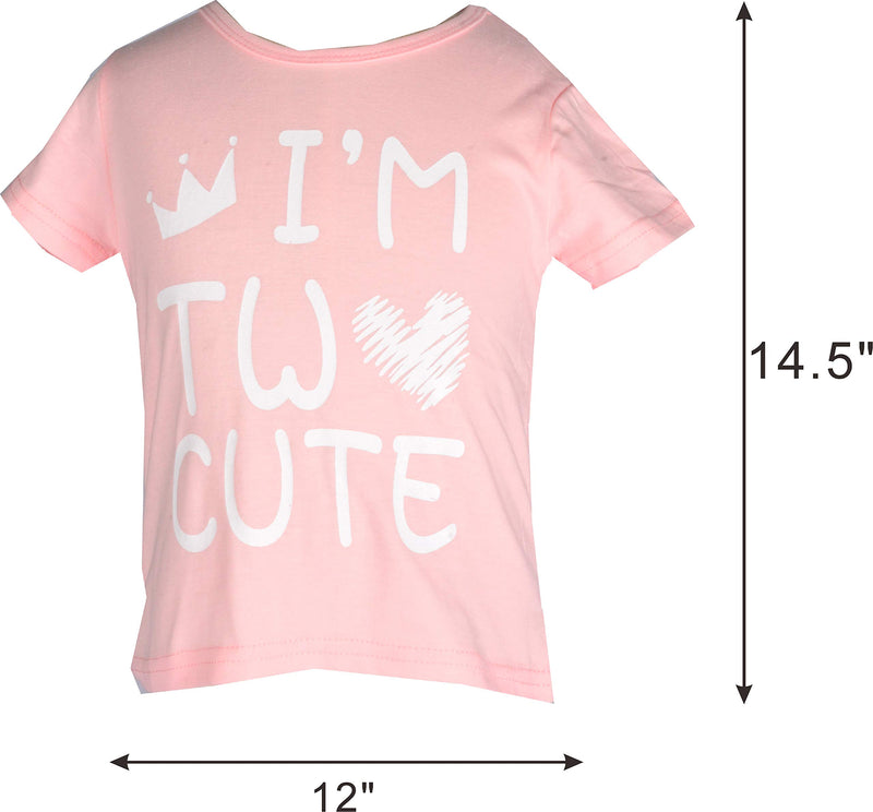 I am Two Cute, 2nd Birthday T Shirt and Crown, 2nd Birthday Outfit Girl, Two Cute Birthday