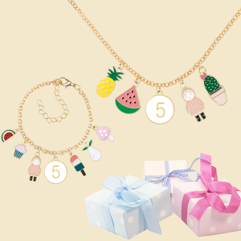 5th Birthday, 5th Birthday Decorations, 5th Birthday Necklace, 5th Birthday Jewelry, 5th