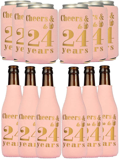 24th Birthday Gifts for Women, 24th Birthday Gifts, 24th Birthday Can Coolers, 24th